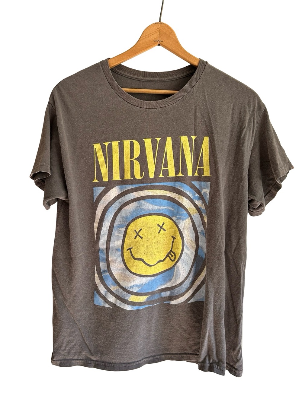 Nirvana Smiley Vibes Boyfriend Graphic Tee – Women’s Medium - Picture 2 of 6